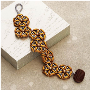 geometric beaded bracelet